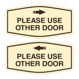 Signs ByLITA Fancy Please Use Other Door Sign Set