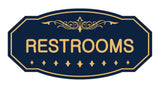 Victorian Restrooms Sign