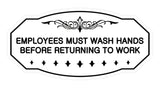 Victorian Employees Must Wash Hands Before Returning To Work Sign