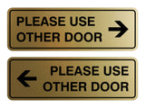 Signs ByLITA Standard Please Use Other Door Sign Set
