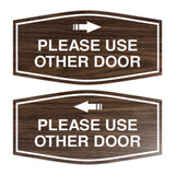 Signs ByLITA Fancy Please Use Other Door Sign Set