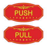 Victorian Push Pull Sign Set