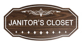 Victorian Janitor'S Closet Sign