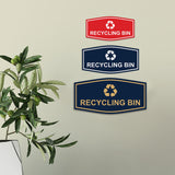 Fancy Recycling bin Wall or Door Sign