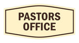 Signs ByLITA Fancy Pastors Office Sign with Adhesive Tape, Mounts On Any Surface, Weather Resistant, Indoor/Outdoor Use