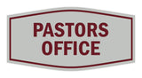 Signs ByLITA Fancy Pastors Office Sign with Adhesive Tape, Mounts On Any Surface, Weather Resistant, Indoor/Outdoor Use