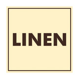 Signs ByLITA Square Linen Sign with Adhesive Tape, Mounts On Any Surface