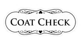 Signs ByLITA Designer Coat Check Sign