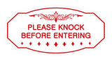 Victorian Please Knock Before Entering Sign