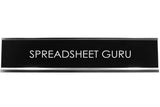 Signs ByLITA SPREADSHEET GURU Novelty Desk Sign