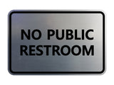 Signs ByLITA Classic Framed No Public Restroom