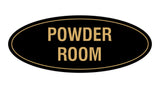 Oval Powder Room Sign