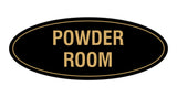 Signs ByLITA Oval Powder Room Sign