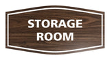 Walnut Signs ByLITA Fancy Storage Room Sign