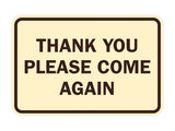 Signs ByLITA Classic Framed Thank You Please Come Again Sign