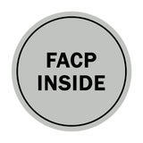 Signs ByLITA Circle FACP Inside Sign