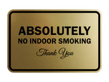 Signs ByLITA Classic Framed Absolutely No Indoor Smoking Thank You Sign