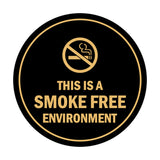 Signs ByLITA Circle This Is A Smoke Free Environment Sign