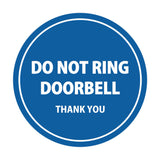 Signs ByLITA Circle Do Not Ring Doorbell Sign