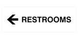 Signs ByLITA Basic Restrooms Left Arrow Directional Sign