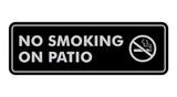 Standard No Smoking On Patio Sign
