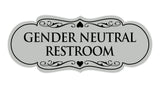Signs ByLITA Designer Gender Neutral Restroom Sign