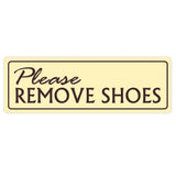 Basic PLEASE REMOVE SHOES Wall Door Sign