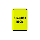 Portrait Round Changing Room Sign