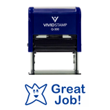 GREAT JOB Teacher Self Inking Rubber Stamp
