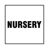 Square Nursery Sign with Adhesive Tape, Mounts On Any Surface, Weather Resistant