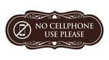 Signs ByLITA Designer No Cellphone Use please Sign