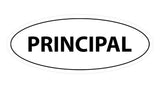 Signs ByLITA Oval Principal Sign