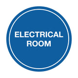 Signs ByLITA Circle Electrical Room Sign