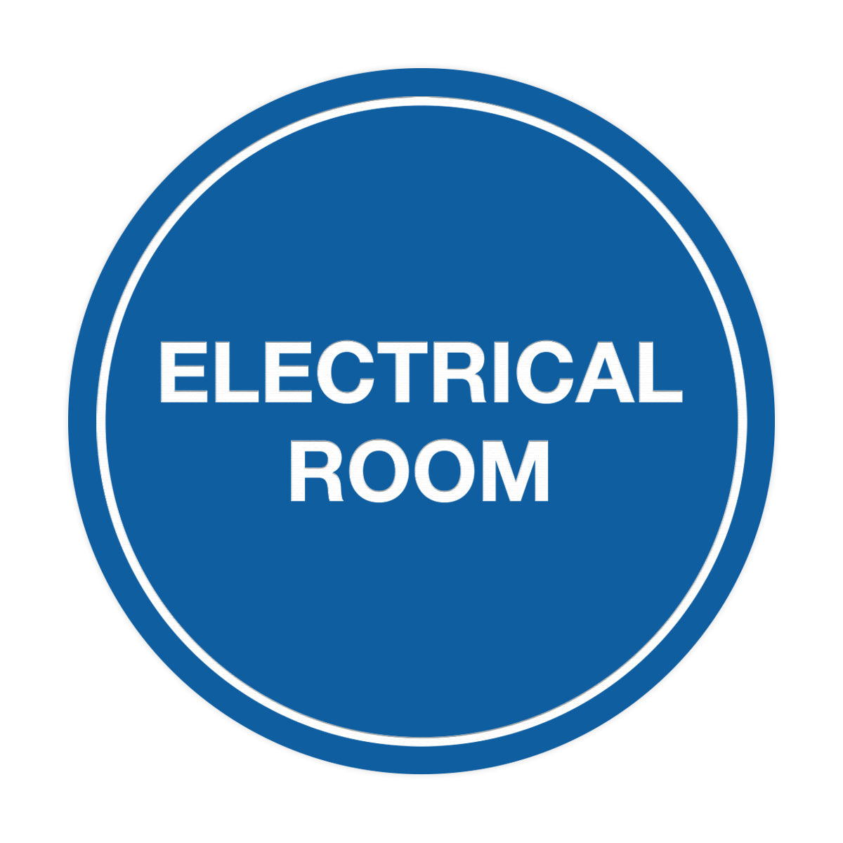 Signs ByLITA Circle Electrical Room Sign