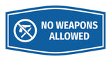 Fancy No Weapons Allowed Sign