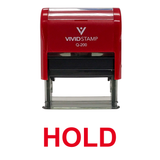HOLD Self Inking Rubber Stamp