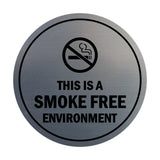 Signs ByLITA Circle This Is A Smoke Free Environment Sign
