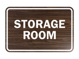 Walnut Signs ByLITA Classic Framed Storage Room Sign
