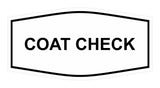 Signs ByLITA Fancy Coat Check Sign