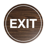 Signs ByLITA Circle Exit Sign