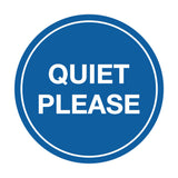 Signs ByLITA Circle Quiet Please Sign