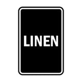 Portrait Round Linen Sign