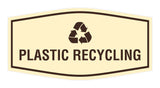 Fancy Plastic Recycling Wall or Door Sign