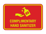 Classic Frame Complimentary Hand Sanitizer Sign