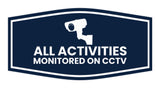 Fancy All Activities Monitored on CCTV Wall or Door Sign