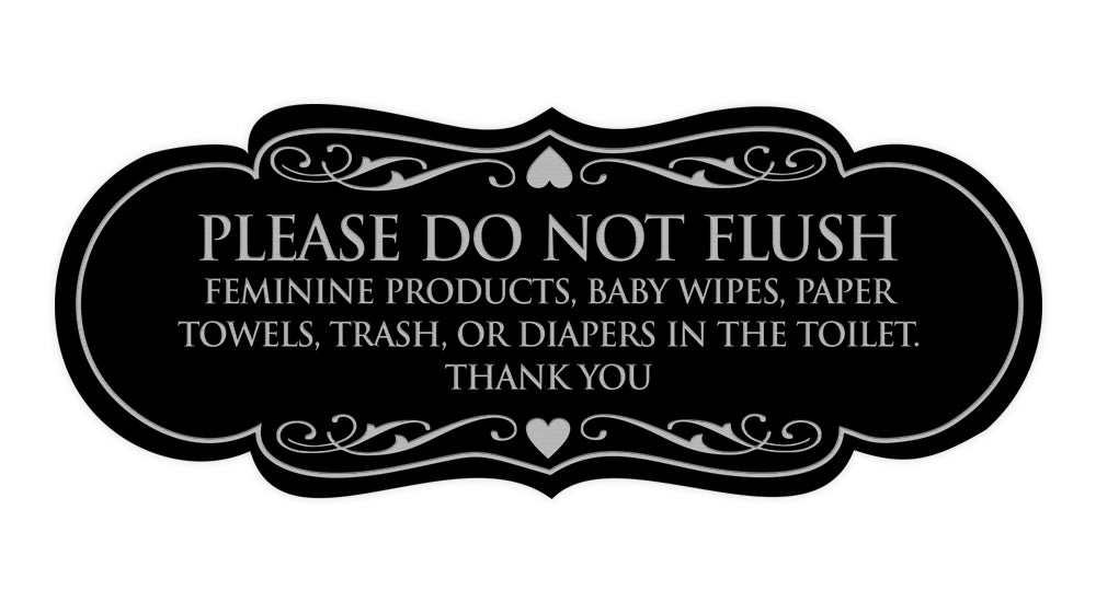 Signs ByLITA Designer Please Do Not Flush Etiqutte Sign – All Quality signs-bylita-designer-please-do-not-flush-etiqutte-sign-all-quality