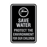 Portrait Round Save Water Protect The Environment For Our Children