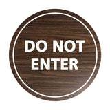 Signs ByLITA Circle Do Not Enter Sign