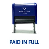 Basic PAID IN FULL Self Inking Rubber Stamp