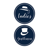 Signs ByLITA Circle Ladies and Gentlemen Sign Set